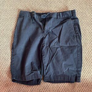 Brooks Brothers 346 Navy Blue Chino Shorts 100% Cotton 34 Waist
